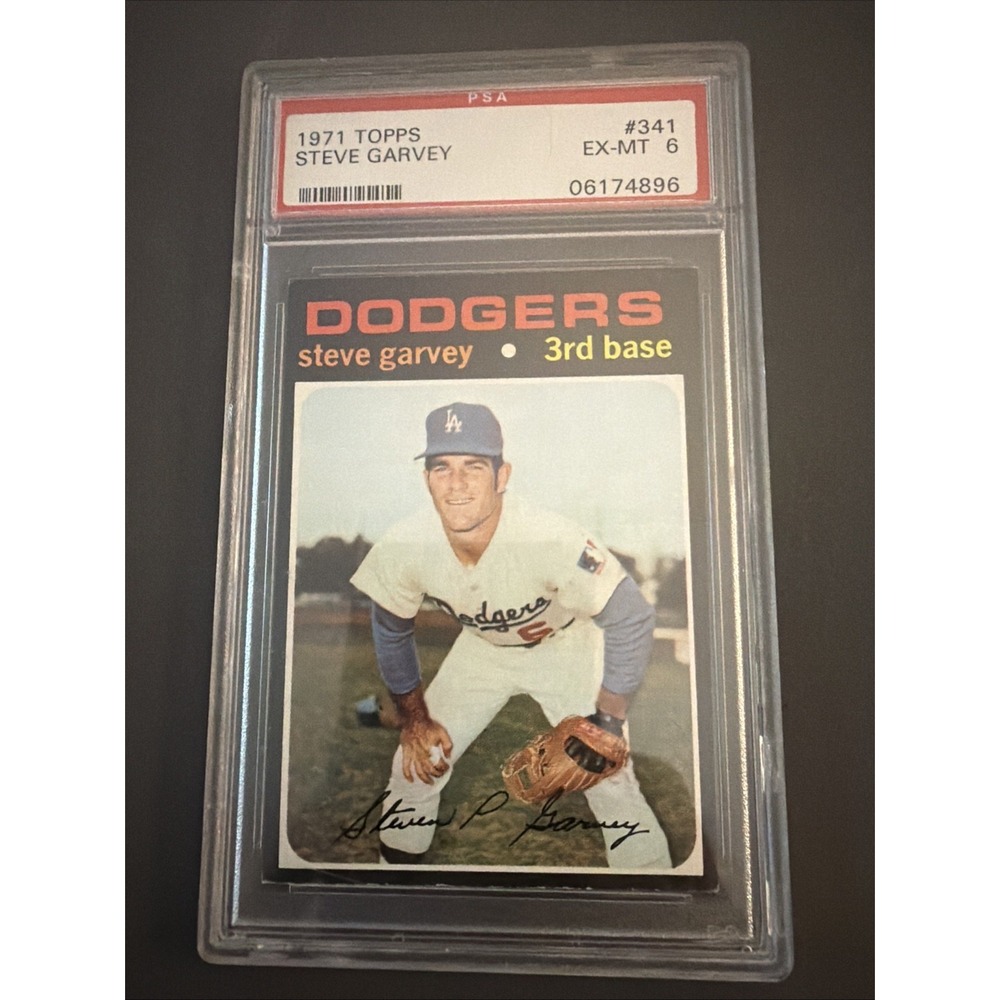 1971 Topps Steve Garvey Rookie Card RC PSA 6 EX MT MLB LA DODGERS FHOF #341